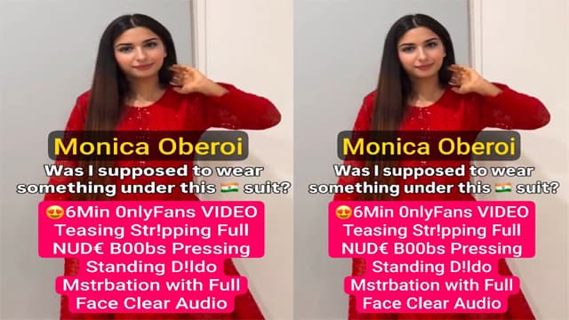 Famous Punjabi NRI Monica Oberoi – Teasing Stripping Mstebation Video Free