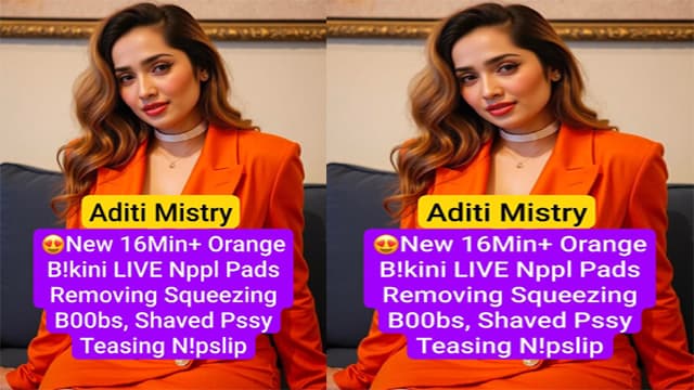 Orange Bikini Fuck Aditi Mistry Leaked Pussy MMS