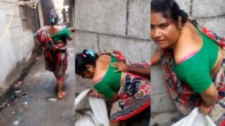 Open sex video of fucking tamil aunty in the street by making her a mare
