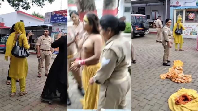 A Woman Walked Around Naked At The Police Station Porn